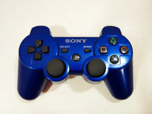 Manette official controller pad Sony Playstation 3 Dualshock 3 Sixaxis PS3 bleu