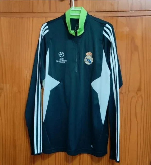 Real Madrid Camiseta De Mangas Largas Entrenamiento De La Champions Talla M