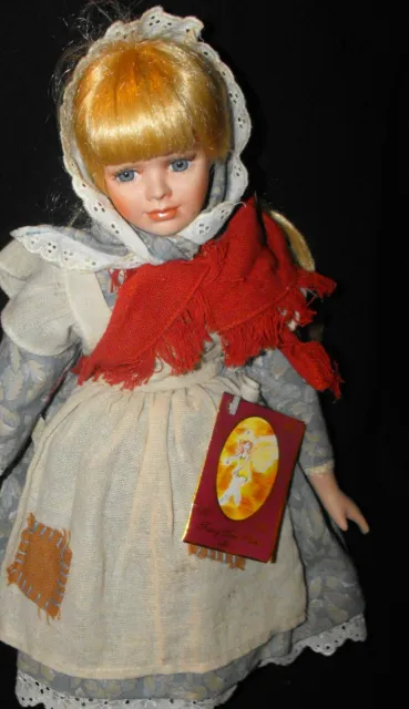 Geppeddo Fairy Tale Series Cinderella The Maid Porcelain Doll 16"