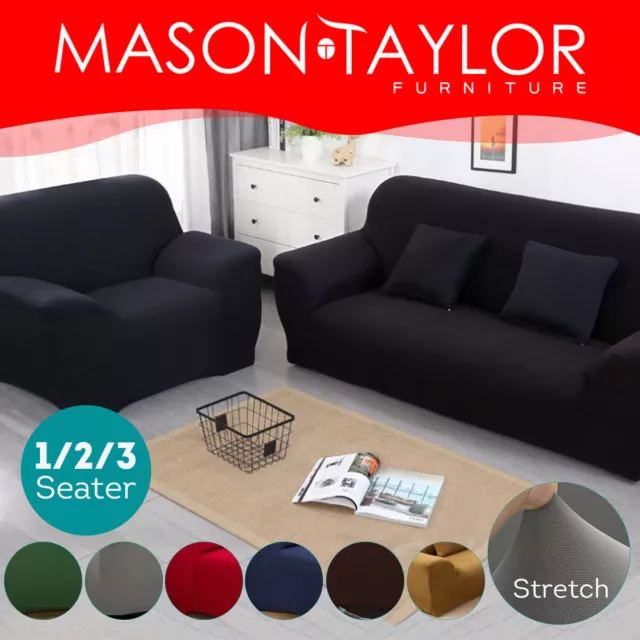 Mason Taylor Couch Stretch Sofa Lounge Cover Slipcover Protector 1/2/3 Seater*