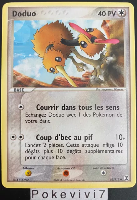 Carte Pokemon DODUO 62/112 Bloc EX Rouge Feu Vert Feuille FR NEUF