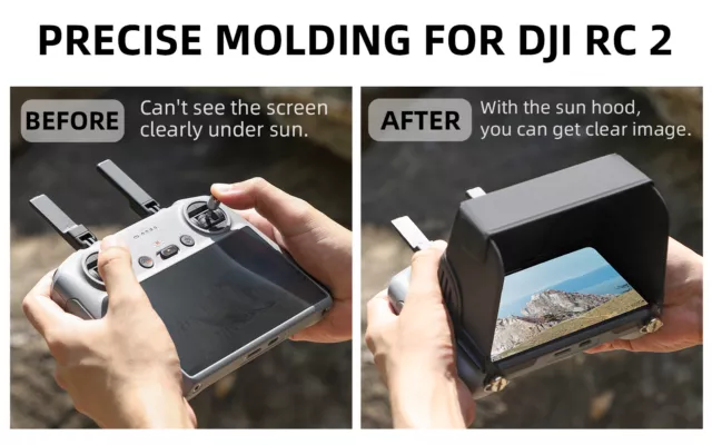 Foldable Sun Hood Sunshade Silicone Cover für DJI AIR 3 Remote Control /DJI RC 2 3