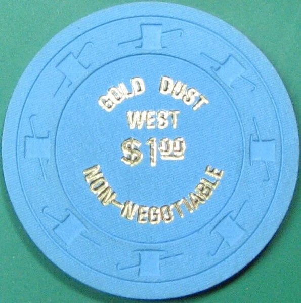 $1 Casino Chip. Gold Dust West, Reno, NV. Y66.