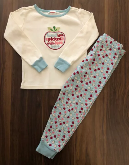 Gymboree SUMMER APPLE Hand Picked w/ Love Girls Gymmies Pajama PJ's Sleep SZ 4