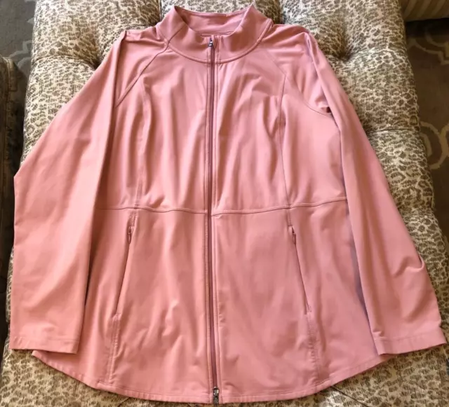 J JILL FIT Rose Zip Jacket PL NWT