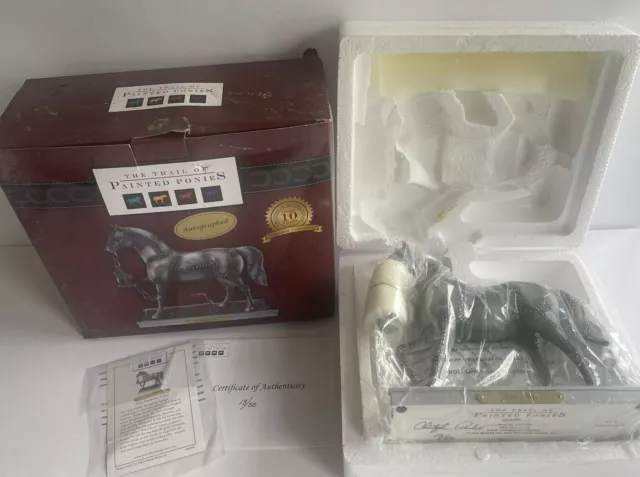 Rare Trail Of Painted Ponies Iron Horse 1E/199 Autographed Christopher Paskert