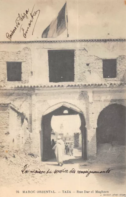 Cpa Maroc Taza Rue Dar El Maghzen