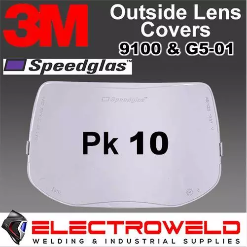 5/10x Outside Cover Lens 3M SPEEDGLAS Welding Helmet 9100FX, 9100xxi, 9100 G5-01