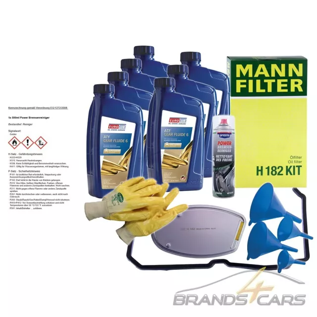 Mann-Filter Hydraulikfilter+Eurolub Automatik-Getriebeöl Für Mercedes W210 W211