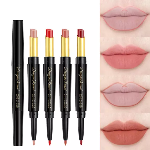 Dualkopf Lippenstift Lip Liner Wasserdicht Stift/Pen Matt Long Lasting Make-up