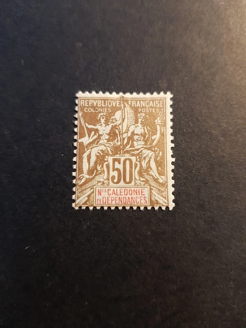 Timbre France Colonie Nouvelle Calédonie N°63 Neuf * Mh 1900 Cote 145€