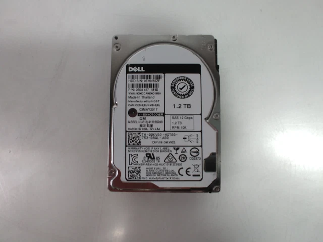 Lot of 2 HGST Dell HUC101812CSS200 1.2TB SAS 3 2.5"" Enterprise Drive