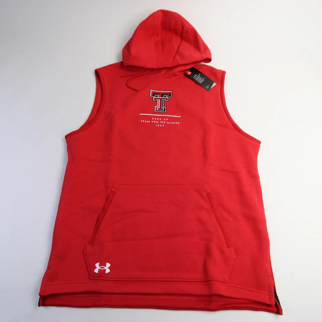 Texas Tech Red Raiders Under Armour ColdGear Sweatshirt Men's Red New