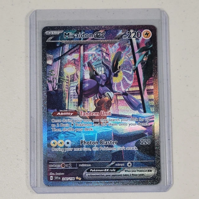 MIRAIDON EX SPECIAL Illustration Rare Alt Art 244/198 SVJ Pokémon Card