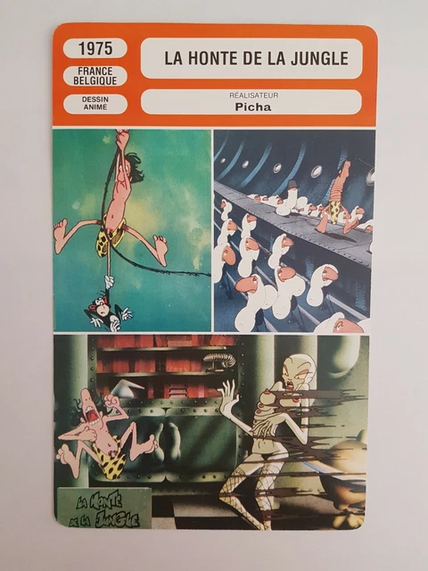 CARTE FICHE CINEMA 1975 LA HONTE DE LA JUNGLE Picha Boris Szulzinger