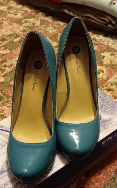 M by Michael Antonio Brand Women's High Heel Stiletto Shoes Teal Size 10