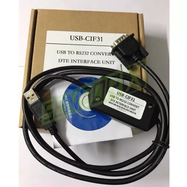 CS1W-CIF31 Programming Cable USB To RS232 Conversion For Omron FAST SHIP ~ 2