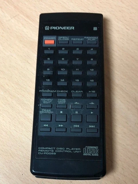 Télécommande D'occasion Pioneer CU-DV030 Pour Lecteur Laser - Testée Et Fonctionnelle