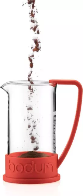 Bodum Brazil French Press Coffee Maker Cafetiere 8 Cup 1.0L 34oz Red 3