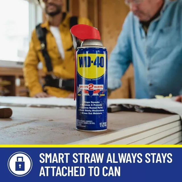 WD-40 Multi-Use Product with Smart Straw Sprays 2 Ways,12 OZ 12-Pack 2