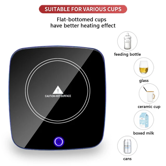 Almohadilla térmica interruptor automático temperatura constante calentador de vasos eléctricos