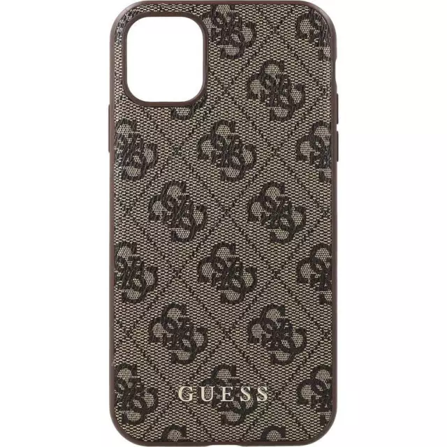 Handyhülle für iPhone 11/XR GUESS Case Cover Etui Futeral Hülle Tasche Braun