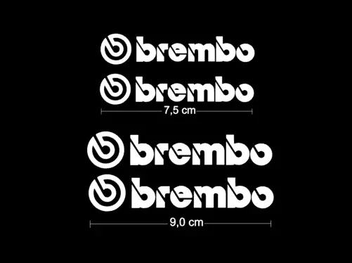 4x Brembo Bremssattel Aufkleber Set | hitzebeständig | made in Germany!