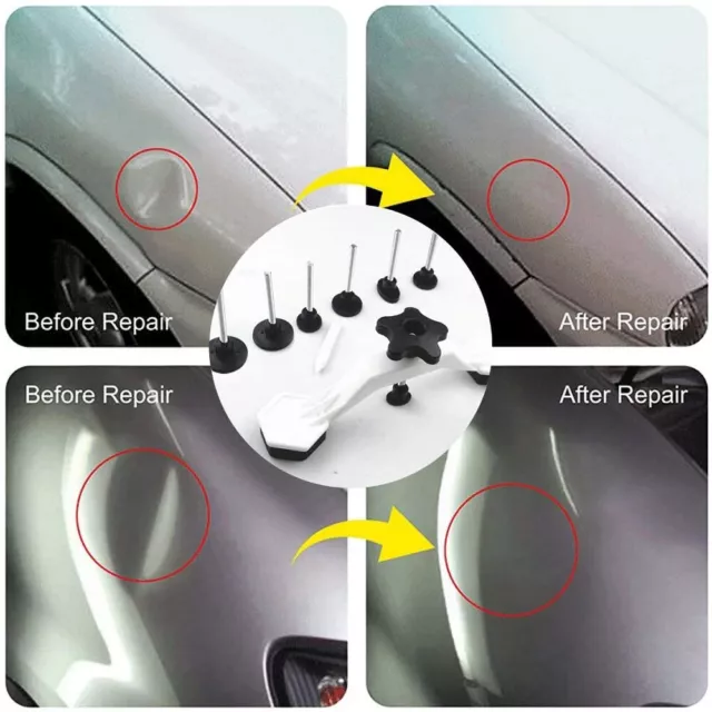 Paintless Car Dent Repair Body Damage Fix Tool Puller Dent Removal Glue Tool Kit 3