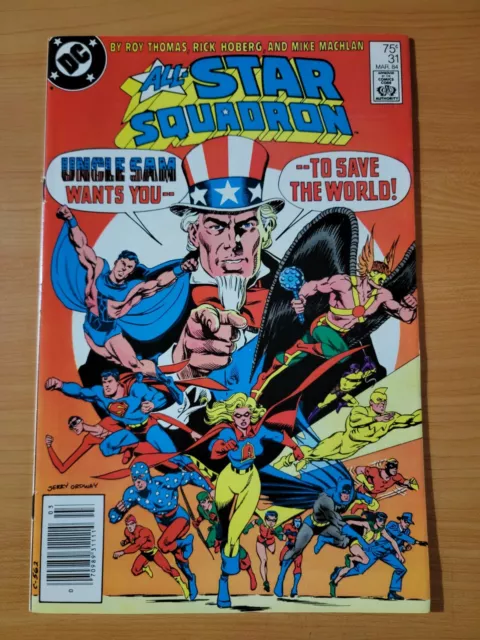 All-Star Squadron #31 Newsstand Variant ~ VF - NEAR MINT NM ~ 1984 DC Comics