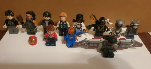 lego avengers minifigures lot Of 11 - marvel, Tony Stark, Thor, Ant Man,Ironman