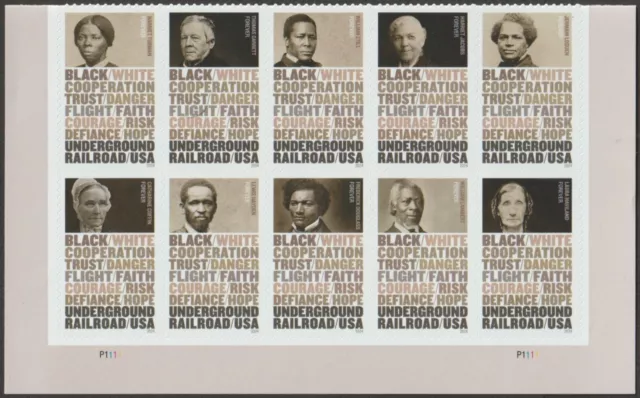 USA Sc. 5843a (68c) Underground Railroad 2024 MNH plate block