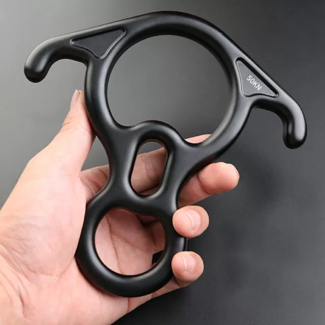 50KN Figure 8 Descender Belay Device For Rock Climbing