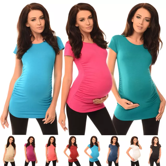 New MATERNITY TOP T-SHIRT Pregnancy Clothing Wear Size 8 10 12 14 16 18 5010