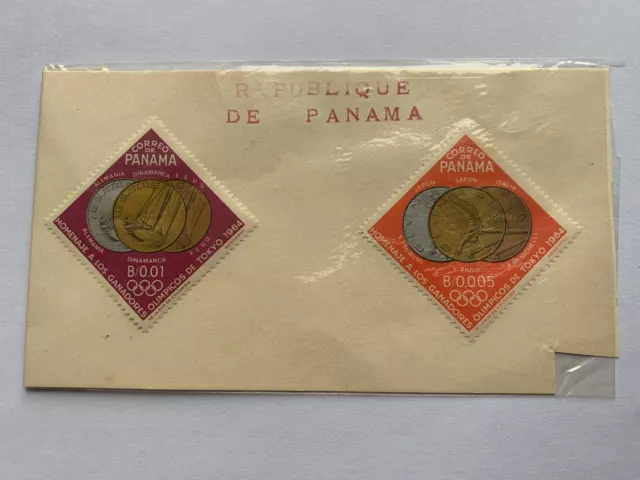 Timbres Correo de Panama jeux olympiques Tokyo 1964