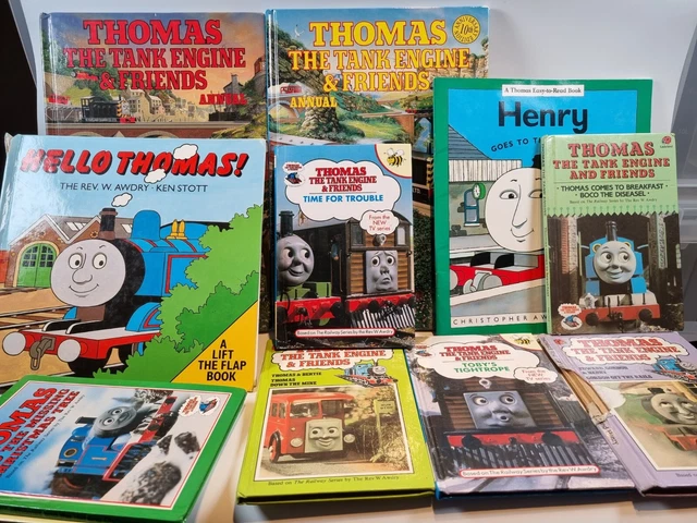 THOMAS THE TANK Engine Book Bundle Ladybird Annual Bee Vintage 80s 90s ...