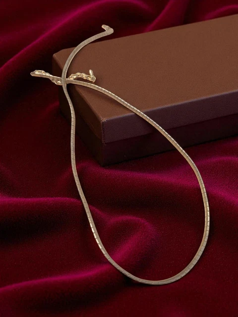 Collier Vintage Plaqué Or Ancien - Bijou Rétro élégant Pour Collectionneurs, Occasion Bon état