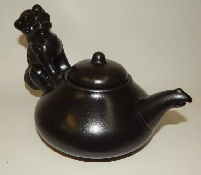 Ceramic Chinese Figural Foo Dog Little Tea Pot 3