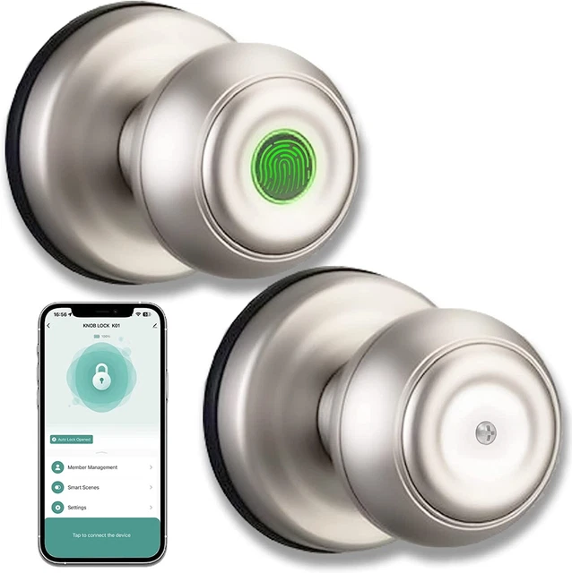 Smart Fingerprint Door Lock Key Entry Door Lock Fingerprint/Mobile App Unlocking