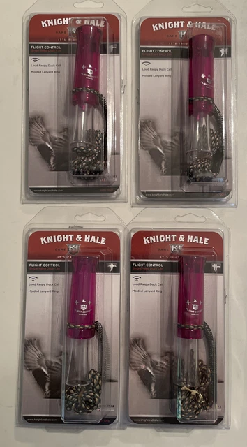 Lot Of 4 - Knight & Hale Flight Control Duck Call W/ Lanyard - New In Packages!!