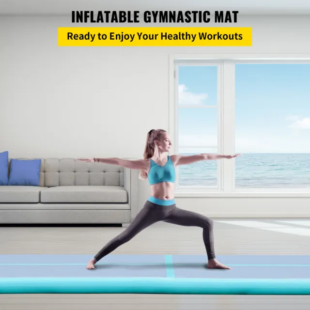 Air Track 16ft Airtrack Floor Home Tumbling Inflatable Gymnastics Yoga Mat Gym 2