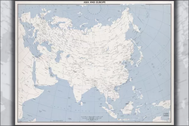 Poster, Many Sizes; Cia Map Of Asia And Europe 1975