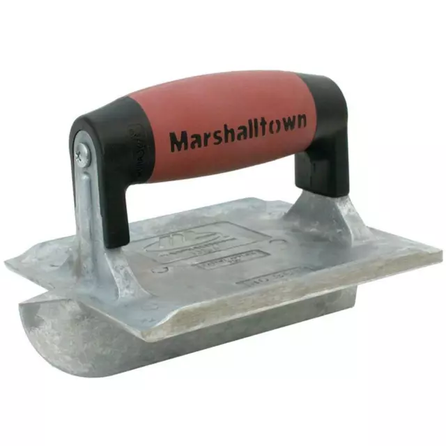 Marshalltown Zinc Concrete Hand Groover 1 Bit 6x4 3/8 Inch Durasoft Handle Tool