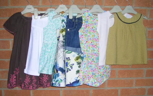 Mainly NEXT Girls Green Summer Tops Shorts Dress Playsuit Bundle Age 12-18m