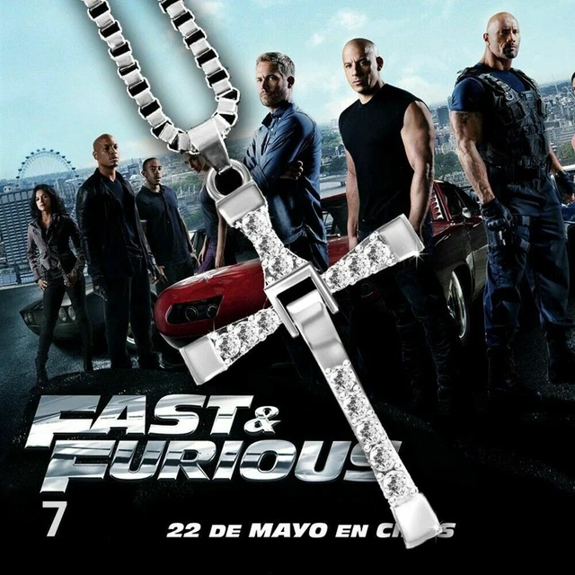 NECKLACE PENDANT CROSS Dominic Toretto Fast and Furious Vin Diesel UK