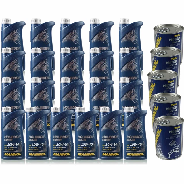 Huile Moteur MANNOL 10W-40 Ceramic Pro - 5 Litres - Compatible Mercedes, Mazda, Nissan, Opel - Réf MN7726-5