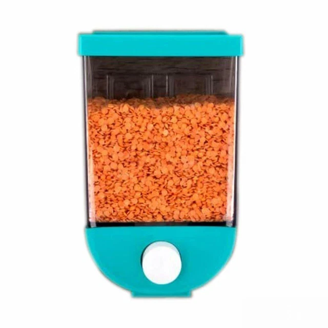 Dispensador de encimera de alimentos secos único hermético almacenamiento de alimentos