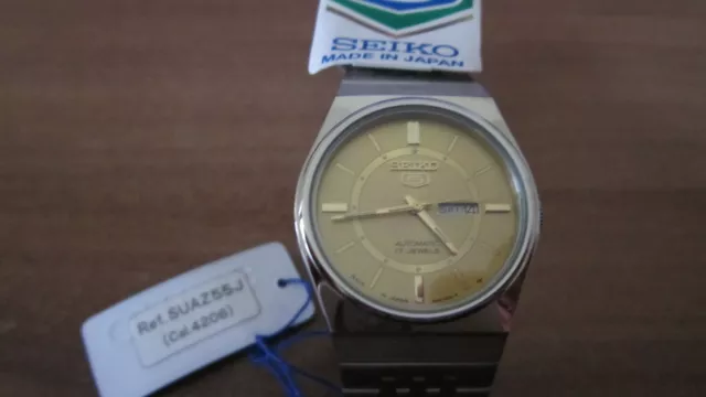 SEIKO 5 Automatik 17 Jewels Uhr Armbanduhr SUAZ55J stainl steel automatic Japan