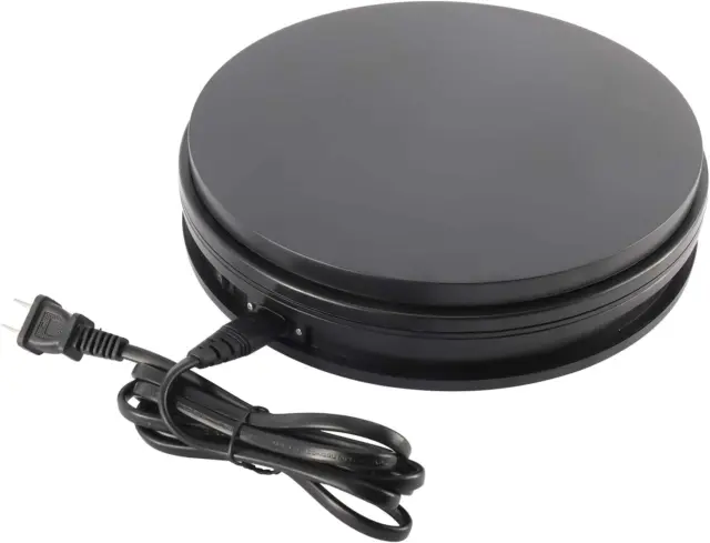 110V Electric Motorized Rotating Turntable Display Stand, 33Lb Load, 360 Degree
