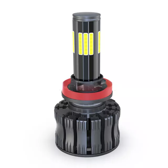 Car LED HeadLights 12 Sides 360° Illumination H7 H11 H4 High Low Beam Integrated 2