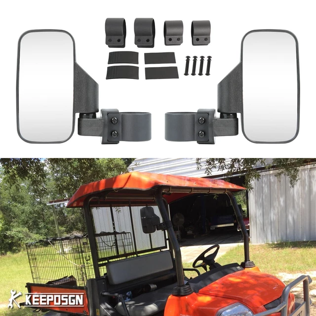 UTV REAR VIEW Side Mirrors 1.75" 2" Roll Bar Cage For Kubota RTV 850